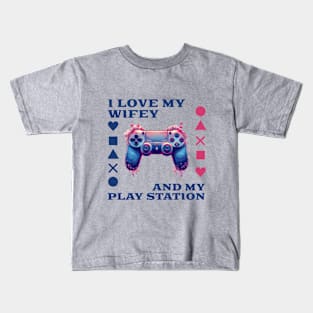 I love my Wifey and my PlayStation Kids T-Shirt